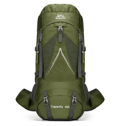 Nueva mochila para senderismo al aire libre, 60 l, gran capacidad, de nailon, para viajes, camping y senderismo. 