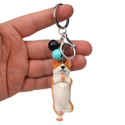 Llavero con campana para escalar, ideal para yoga y perros independientes de Corgi