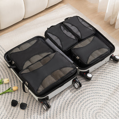 Juego de almacenamiento comprimido para viajes, carpetas organizadoras de equipaje, bolsa de almacenamiento de gran capacidad para viajes de negocios