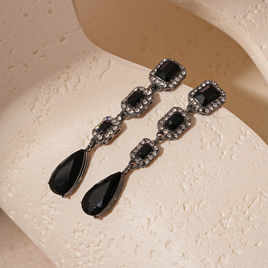 Stylish Water Drop Tassel Earrings For Women
