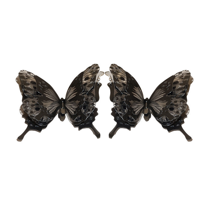 Dark Style Acrylic Butterfly Ear Hook