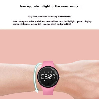 Reloj electrónico para estudiantes de secundaria, masculino y femenino, con alarma y vibración silenciosa.