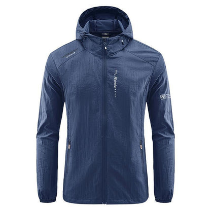 Chaqueta con capucha y protección solar para hombre, para exteriores, de verano