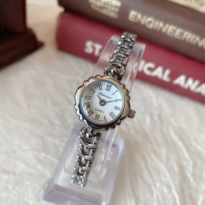 Lässige Retro-Armband-Quarz-Damenuhr