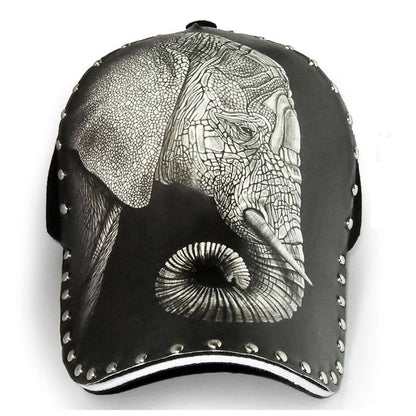 Gorra de béisbol con visera rígida y ala ancha impresa en 3D
