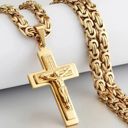 Joyería colgante de acero inoxidable para hombre con personalidad de moda y tendencia europea y americana