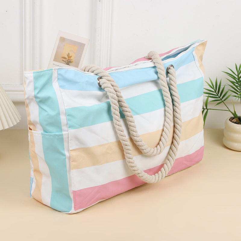 Tragbare Strandtasche aus Segeltuch