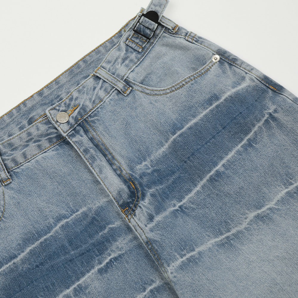 Fashion Gradient Denim Straight - leg Pants Men - BAGMODA
