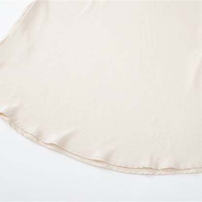 Rückenfreie Satin-Kleider im europäischen und amerikanischen Stil für Damen