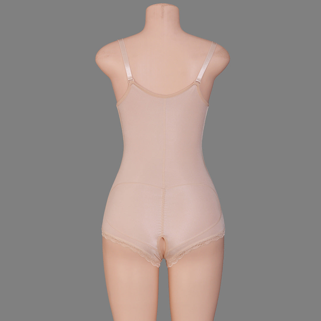 Faja moldeadora de una pieza con cremallera, ropa interior moldeadora posparto