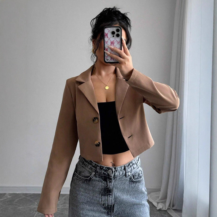 High-grade Socialite Short Western Style Coat