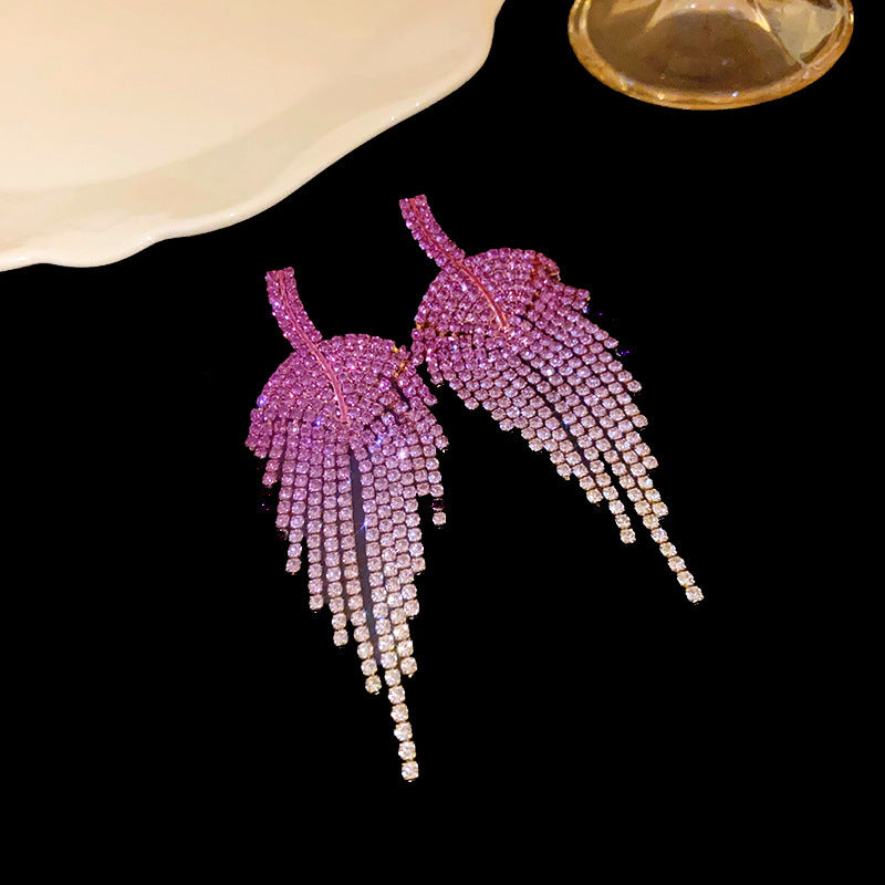 Fashion Love Tassel Stud Earrings For Women