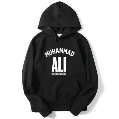 Einfarbiger Fleece-Pullover für Herren, Sweatshirt, Kapuzenpullover, Buchstabendruck