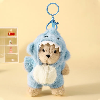 Llavero colgante de oso de peluche de dibujos animados