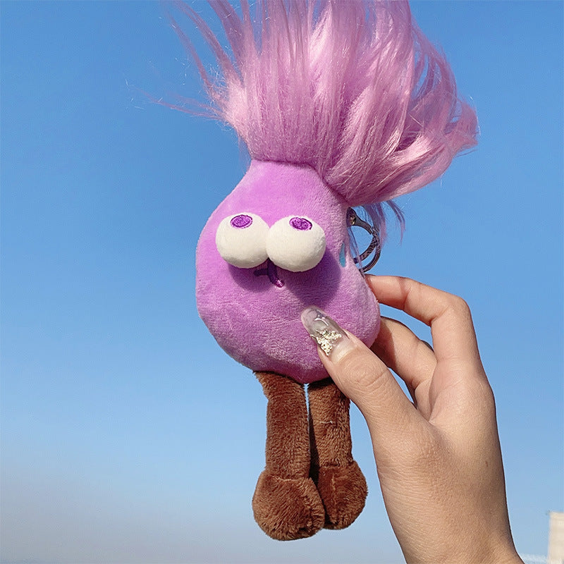 Product Creative Funny Fried Vegetable Doll Keychain