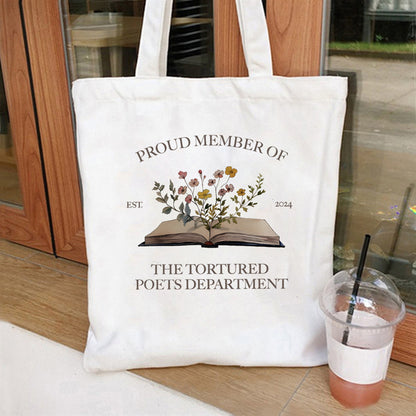Creative All-match Printed Cute Portable Canvas Bag