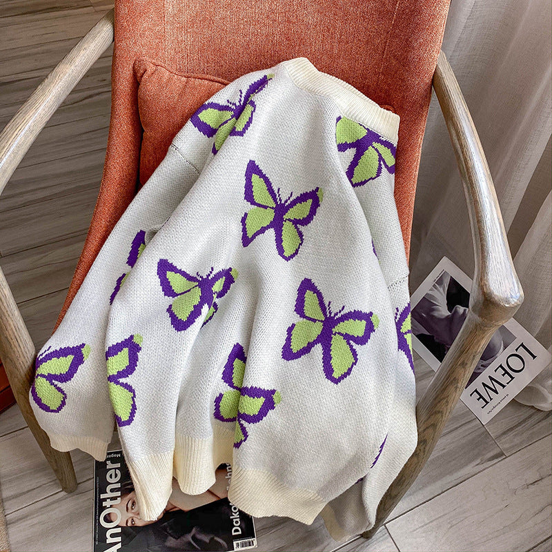 Women's Autumn And Winter Design Crew Neck Sweater Knitwear