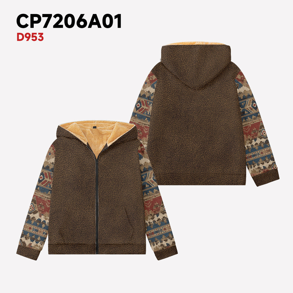 Men's Autumn And Winter Cotton Clothing Marble Texture Series