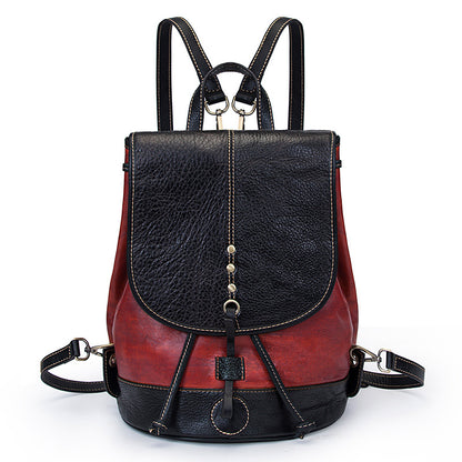 Vintage Rindsleder Rucksack