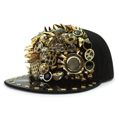Magic Claw Leopard Head Multi-Niet Nähen Hip Hop