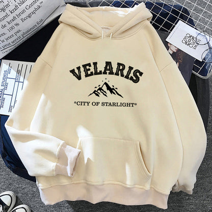 Sudadera con capucha Acotar para mujer, estilo gótico japonés