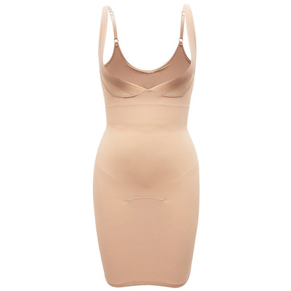 Faja moldeadora de una pieza minimalista para mujer con fruncido y accesorios para el pecho