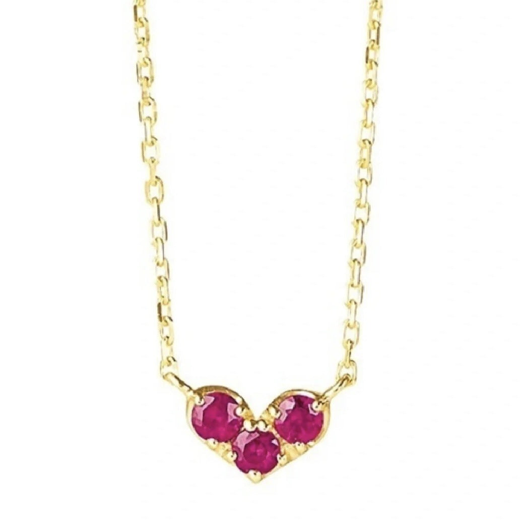 Collar con piedras de nacimiento de amor de enero a diciembre (Nicho)