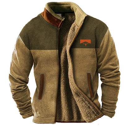 Chaqueta de forro polar informal de moda para hombre