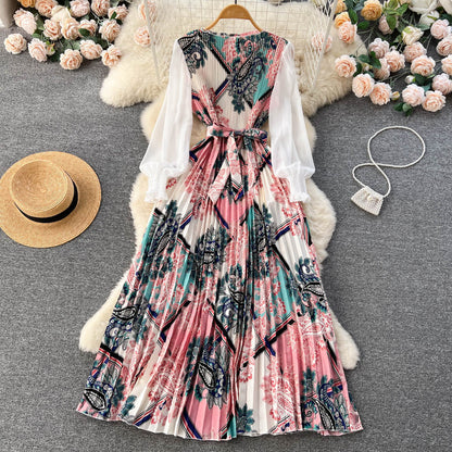 Vestidos estampados de estilo étnico de moda para mujer