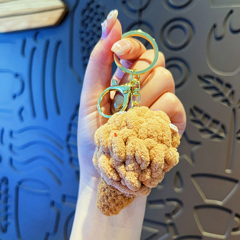 Original Plush Colorful Ice Cream Keychain