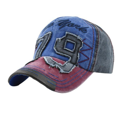 Gorra de béisbol con letras lavadas bordadas para hombre