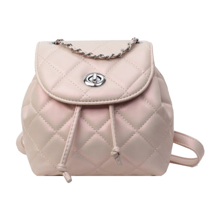 Rhombus Plaid Damen Rucksack