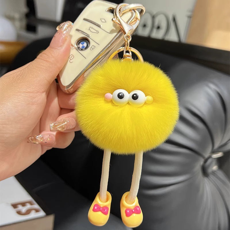 Plush Big Long Leg Small Briquette Key Ring