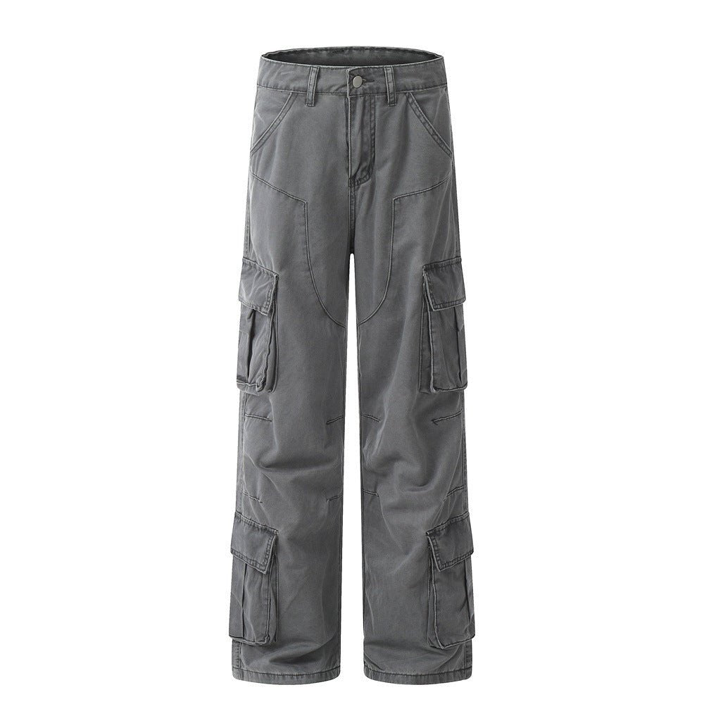 Fashion Personality Multi - pocket Cargo Pants Men - BAGMODA