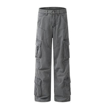 Fashion Personality Multi - pocket Cargo Pants Men - BAGMODA