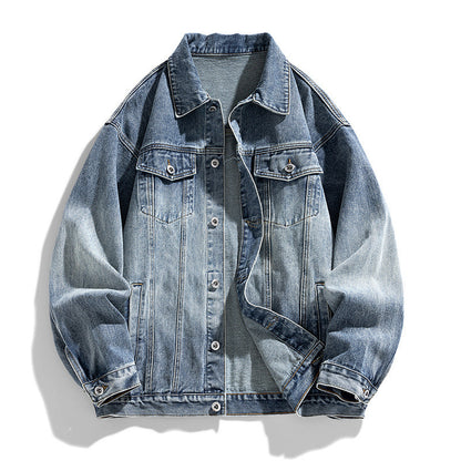 Herren Retro Trendy Loose Jeansjacke