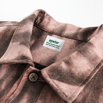 Jeansjacke mit Graffiti-Print auf der Rückseite, Retro-Trendjacke in neutraler Freizeitoptik