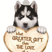 Love Dog Acrylic Key Ring Pendant