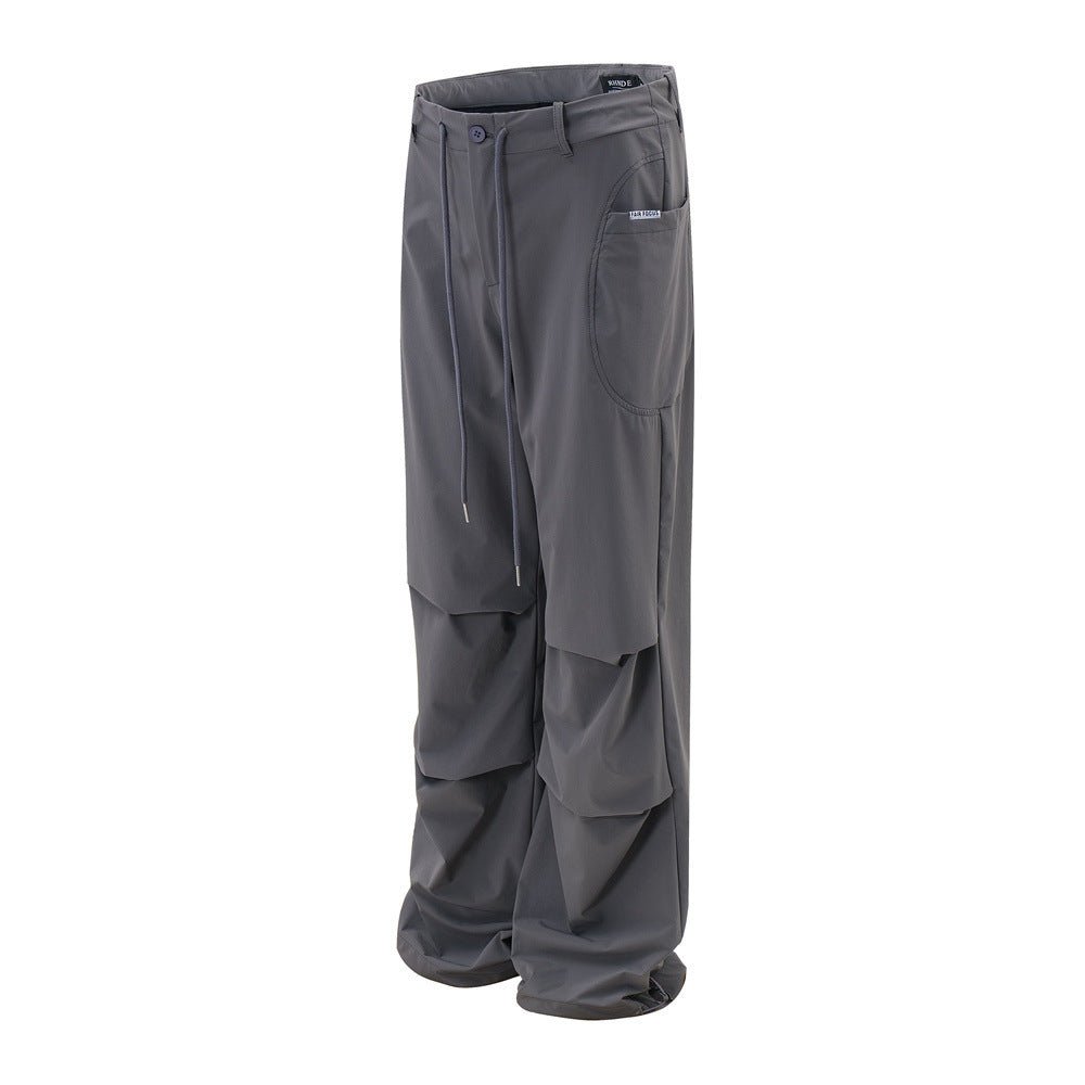 Fashion Personality Pleated Paratrooper Pants Men - BAGMODA