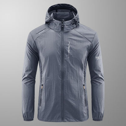 Chaqueta con capucha y protección solar para hombre, para exteriores, de verano