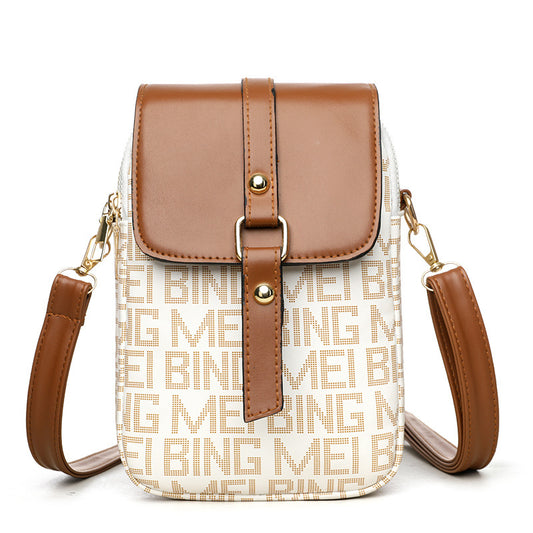 Retro Printed Mini Crossbody Bag