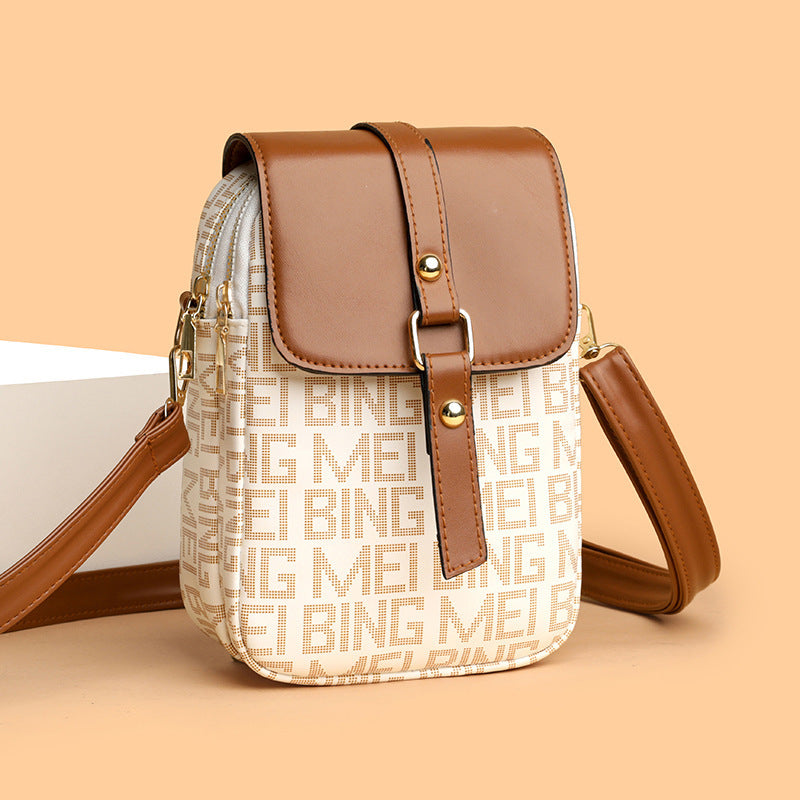 Retro Printed Mini Crossbody Bag