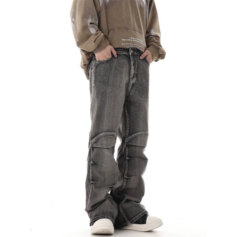 Retro Washed Distressed Skinny Jeans Casual Pants For Men - BAGMODA
