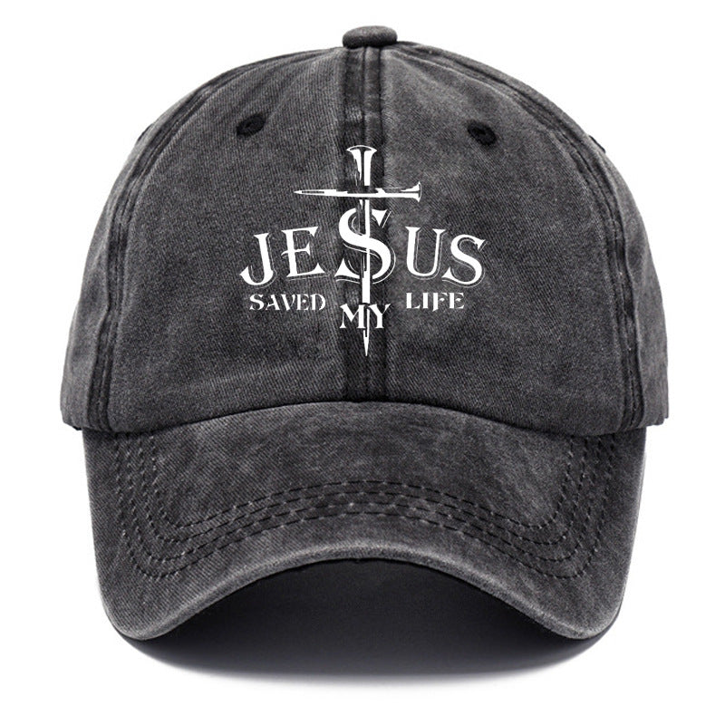 Washed Cotton Printed Old Dad Hat Men's Retro