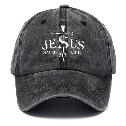 Gorra de papá vieja de algodón lavado con estampado retro para hombre