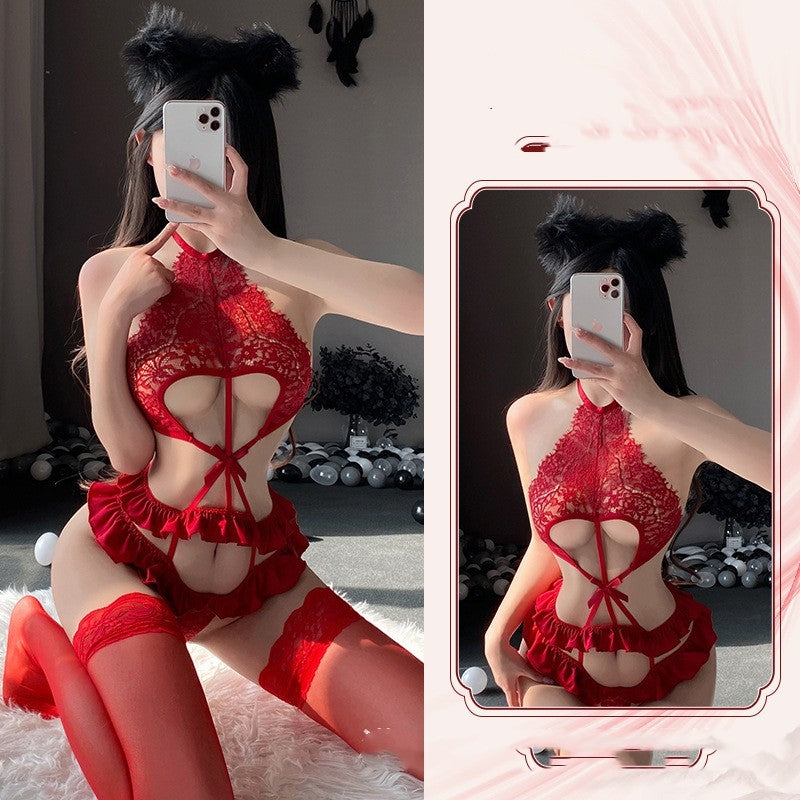 Mono seductor de encaje para mujer