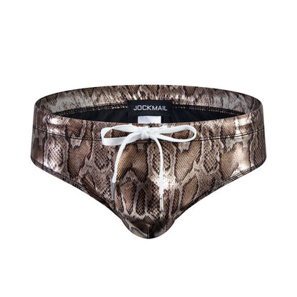 Men's Swimming Trunks Serpentine Rainbow Briefs