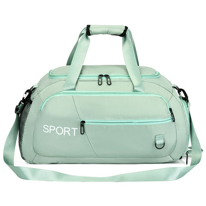 Gepäcktaschen für Frauen Handtasche Oxford Herren Fitness Gym Umhängetasche Wasserdichter Sport Reiserucksack mit Schuhfach