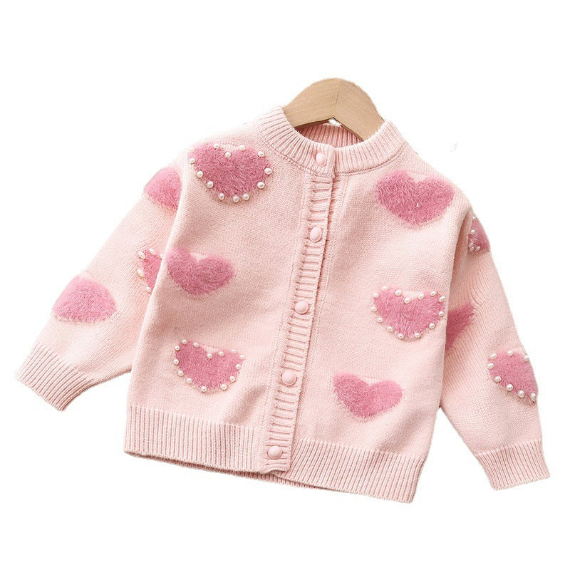 Girl's Sweater Knitwear Pullover Cardigan Top