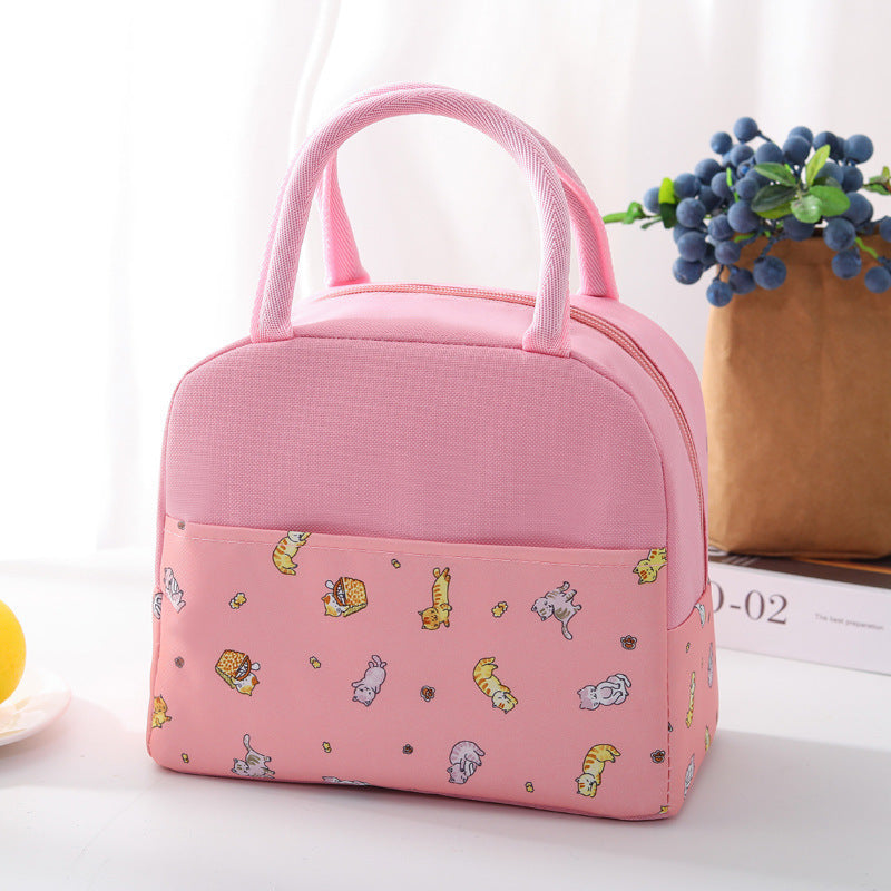 Large Capacity Portable Aluminum Foil Thickening Insulated Lunch Box Bag